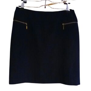 Vintage Esprit Collection Navy Wool Mini Skirt Tailored Zip Details NWT